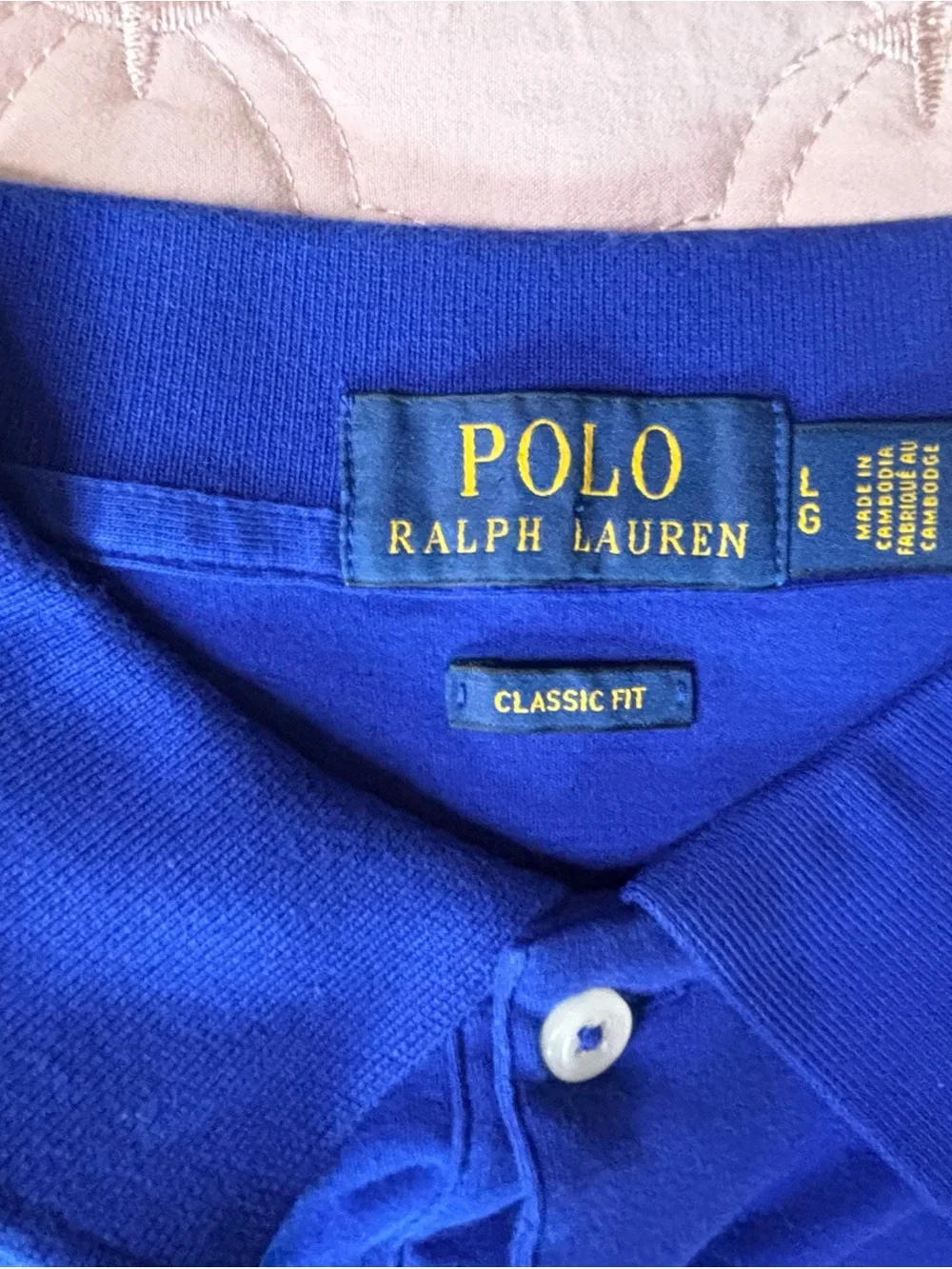 Ralph Lauren Polo Shirt in Bright Blue with Embroidered Pony